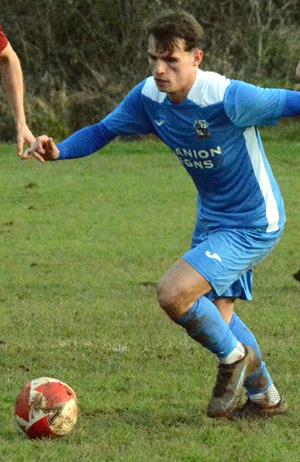 Dylan Davies - scored for Monkton Swifts in their important win against Goodwick Dylan Davies - scored for Monkton Swifts in their important win against Goodwick